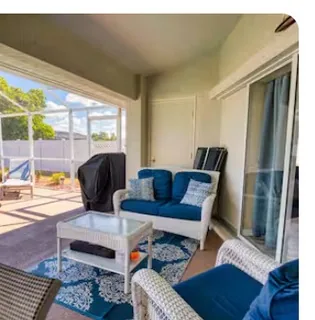 Lanai seating area