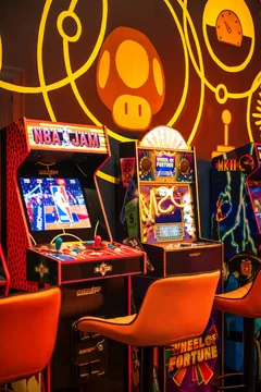 Retro arcade machines